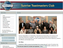 Tablet Screenshot of kysunrisetoastmasters.org